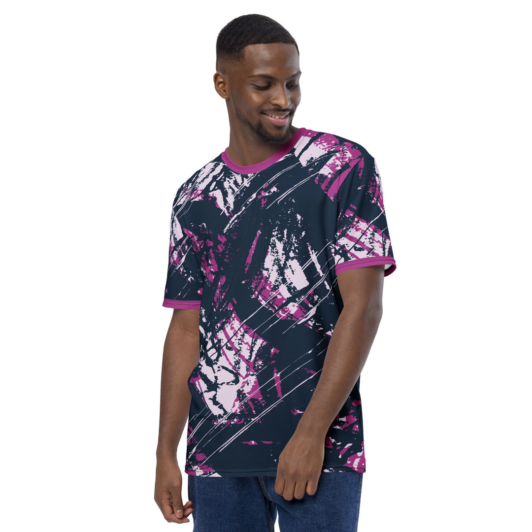 Premium Men's Jersey - Blue-Pink Distract