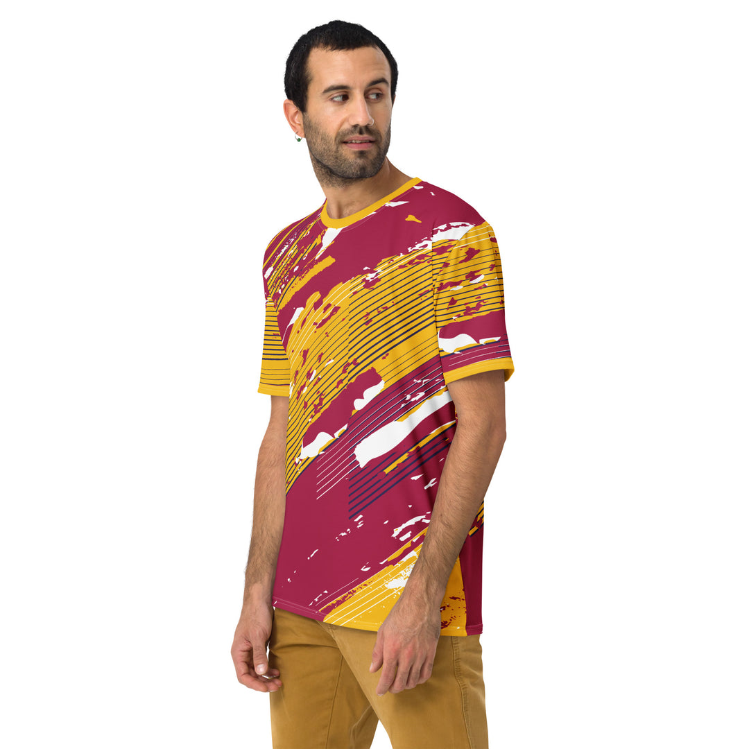 Premium Men's Jersey - Yellow-Red Sun