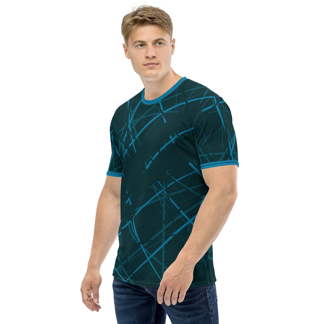 Premium Men's Jersey - Blue Net