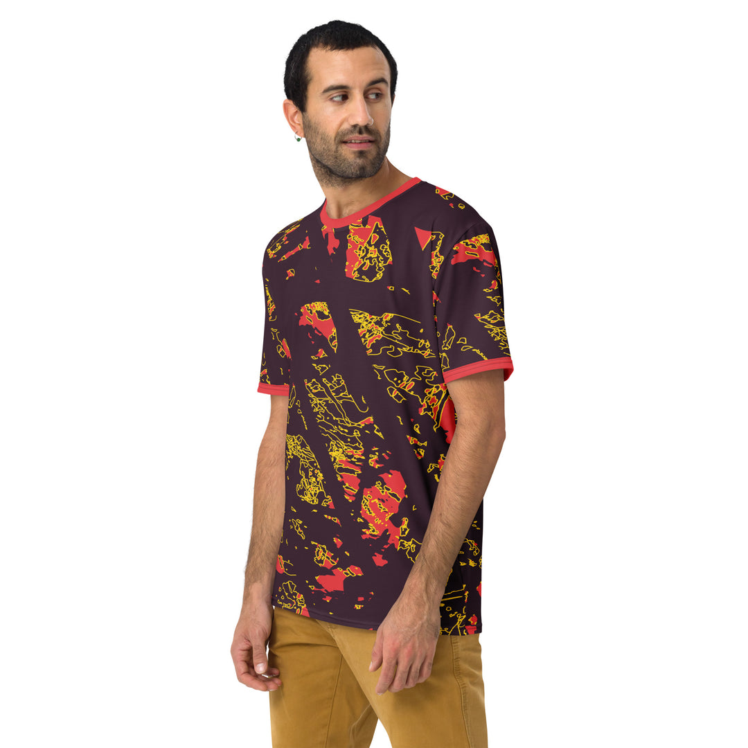 Premium Men's Jersey - Red-Yellow Touch