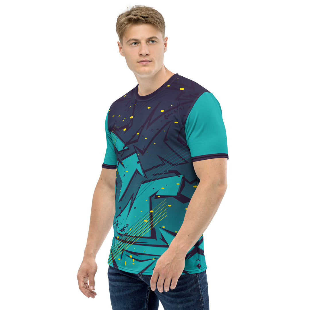 Premium Men's Jersey - Blue-Turquoise Player