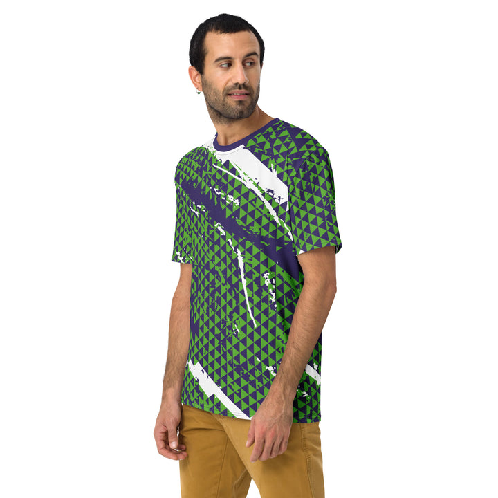 Premium Men's Jersey - Green-Purple Peak