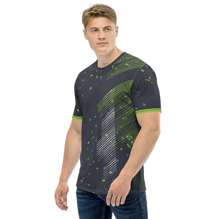 Premium Men's Jersey - Black-Green Snow