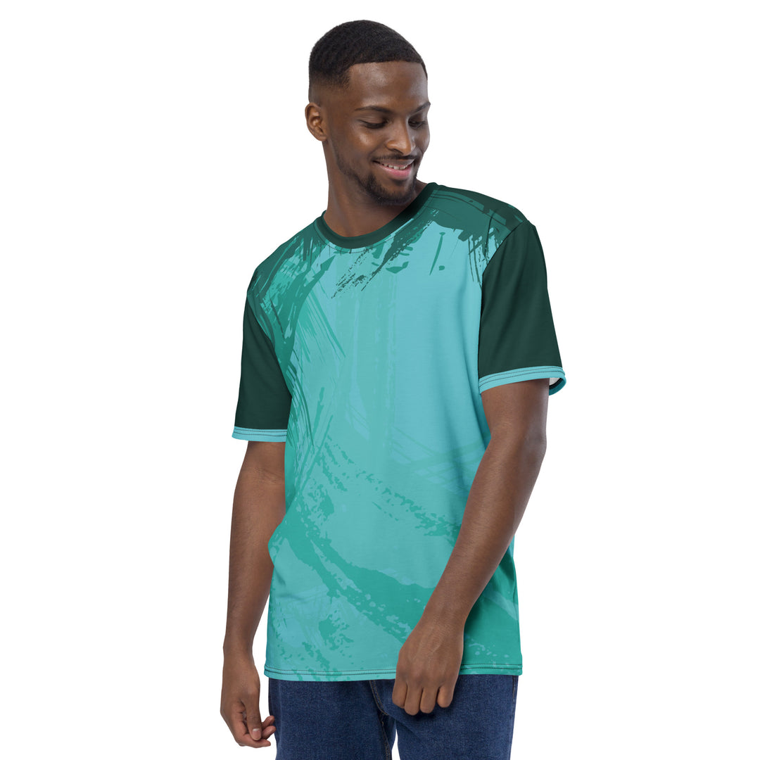 Premium Men's Jersey - Turquoise Clear