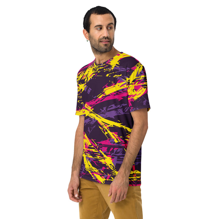 Premium Men's Jersey - Purple-Yellow Script