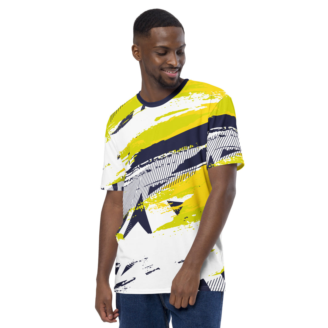 Premium Men's Jersey - White-Yellow Basic