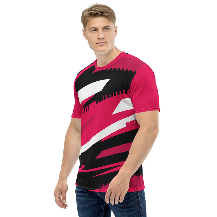 Premium Men's Jersey - Pink-Black Simple