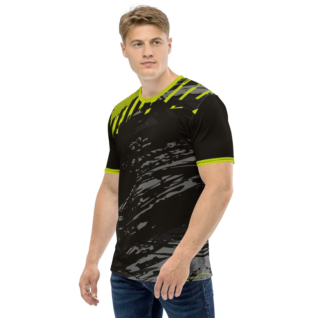 Premium Men's Jersey - Black-Green Control