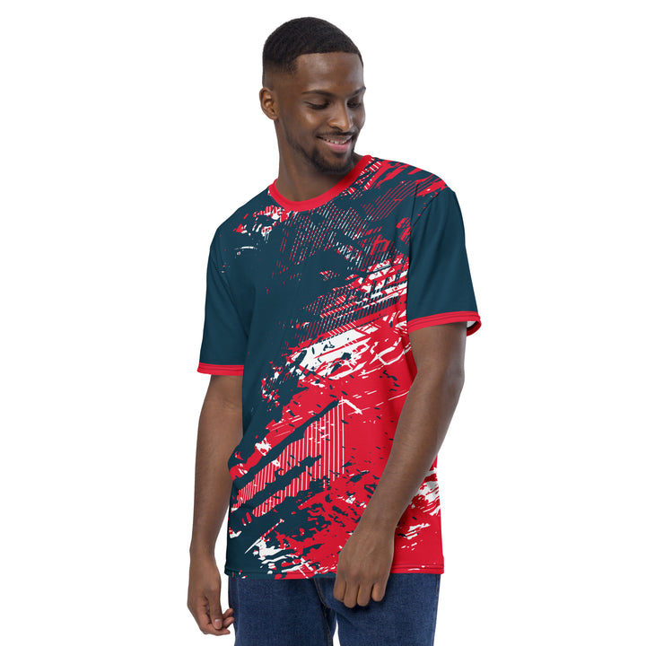 Premium Men's Jersey - Blue-Red Duel