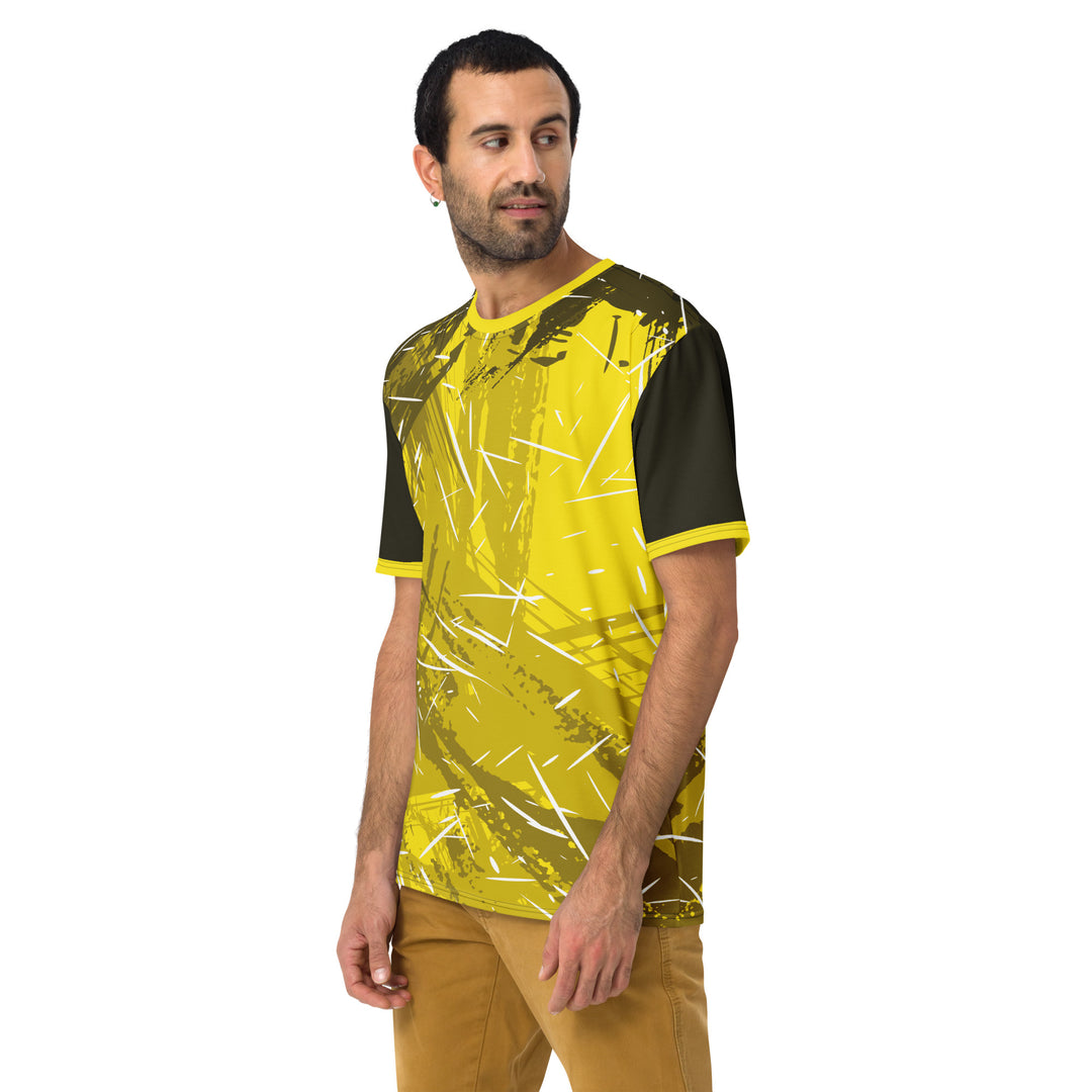 Premium Men's Jersey - Yellow-Black Blaze