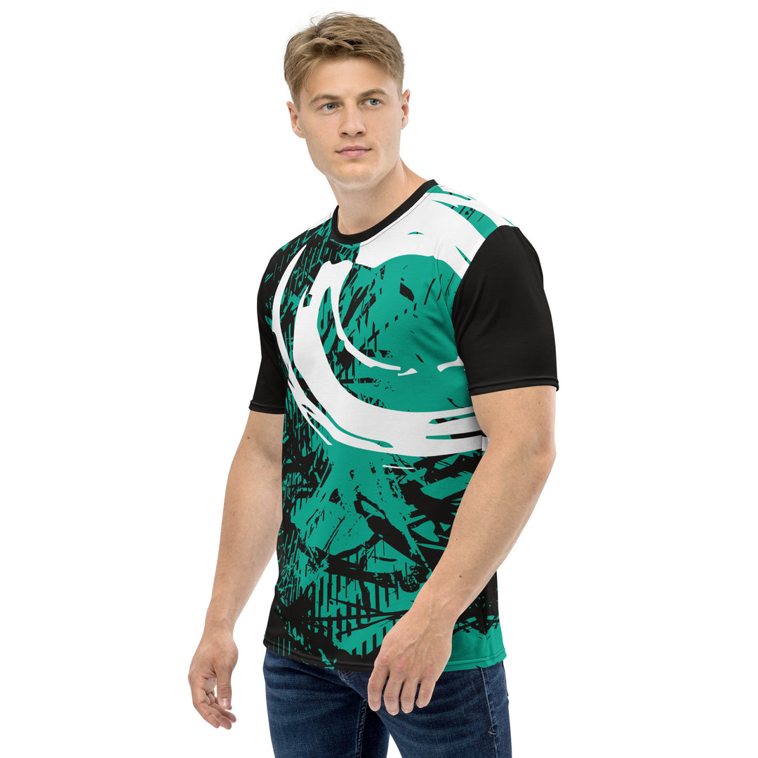 Premium Men's Jersey - Black-Green Rescue