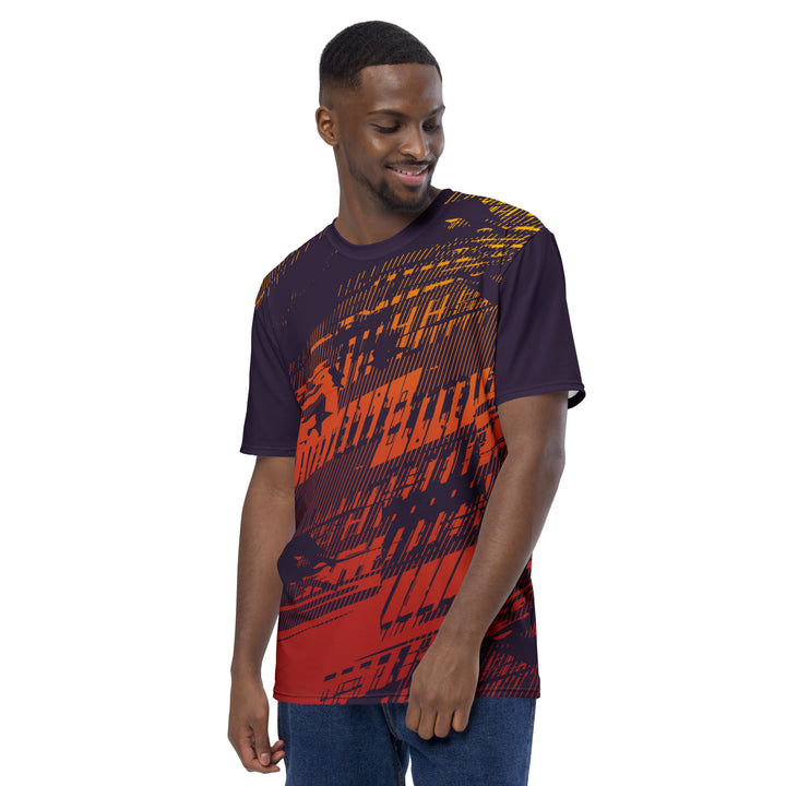 Premium Men's Jersey - Purple-Orange Ride