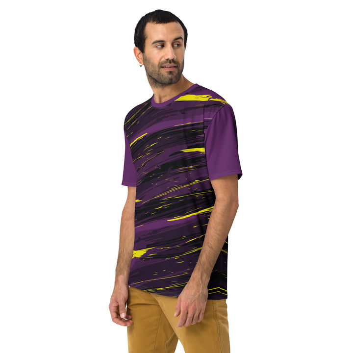 Premium Men's Jersey - Purple-Yellow Rain