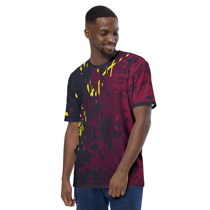 Premium Men's Jersey - Red-Yellow Conflict