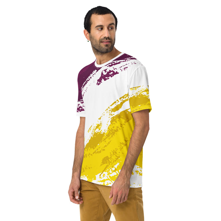 Premium Men's Jersey - White-Yellow Burst