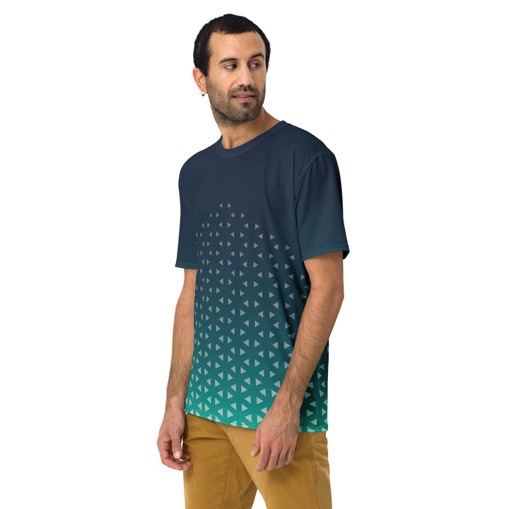 Premium Men's Jersey - Turquoise-Grey Zoom