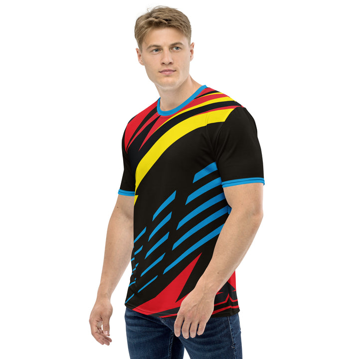 Premium Men's Jersey - Black-Blue Super