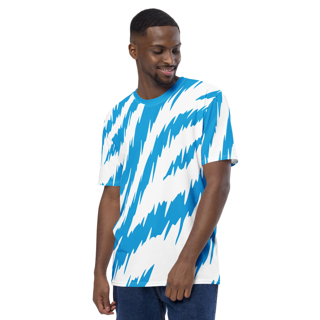 Premium Men's Jersey - White-Blue Safari