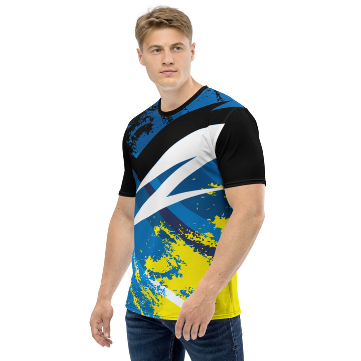 Premium Men's Jersey - Blue-Yellow Signal