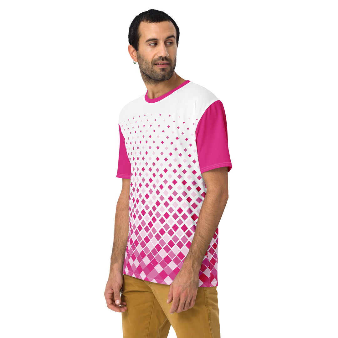 Premium Men's Jersey - White-Pink Fade