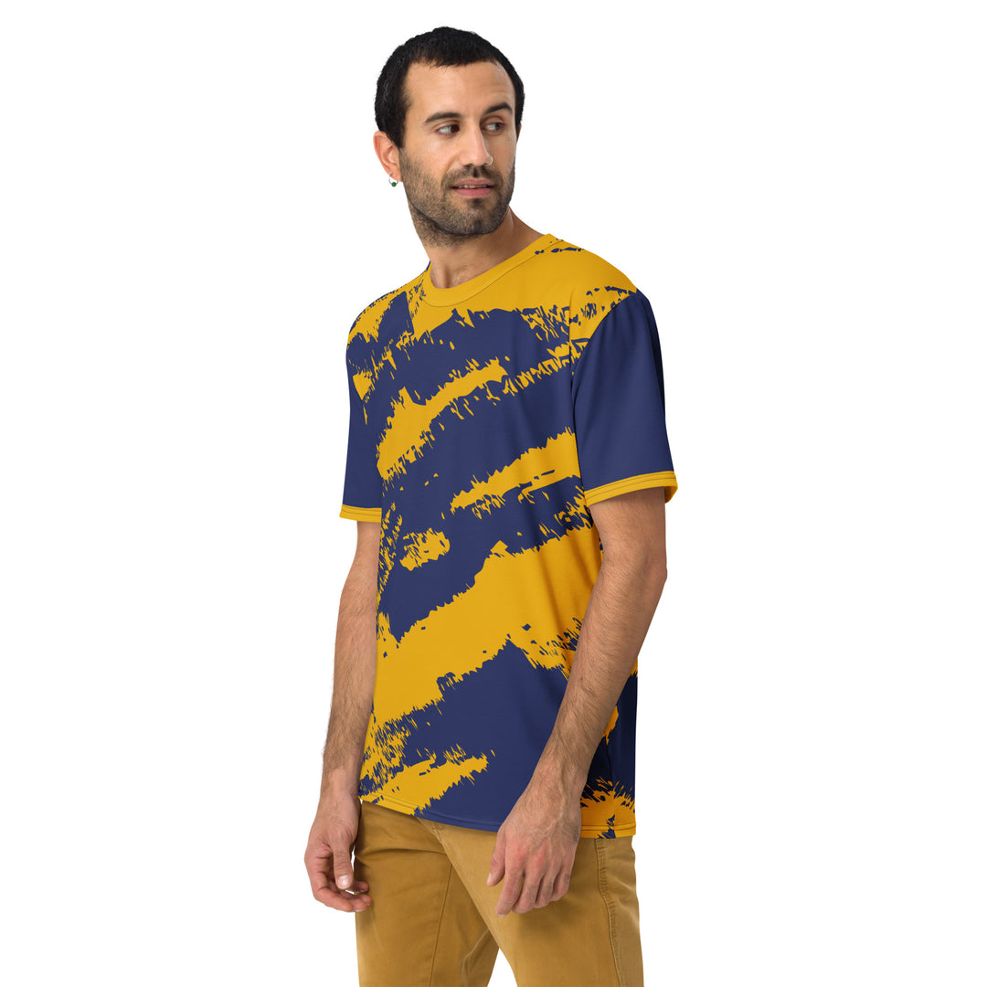 Premium Men's Jersey - Purple-Yellow Brush