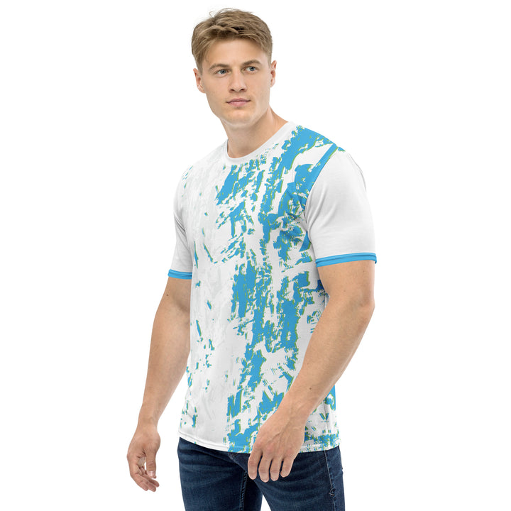 Premium Men's Jersey - White-Turquoise Action