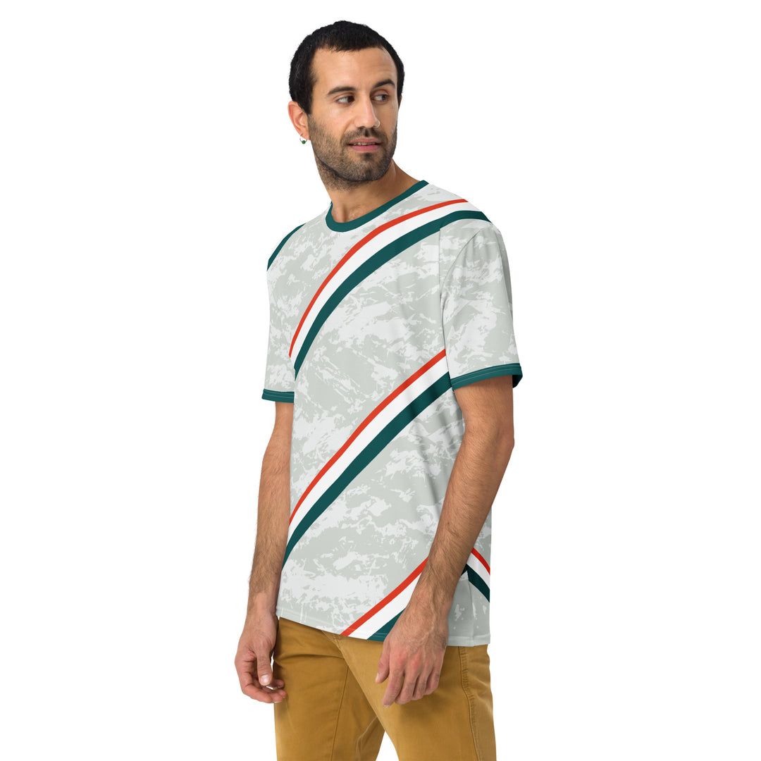 Premium Men's Jersey - Grey-Green Band