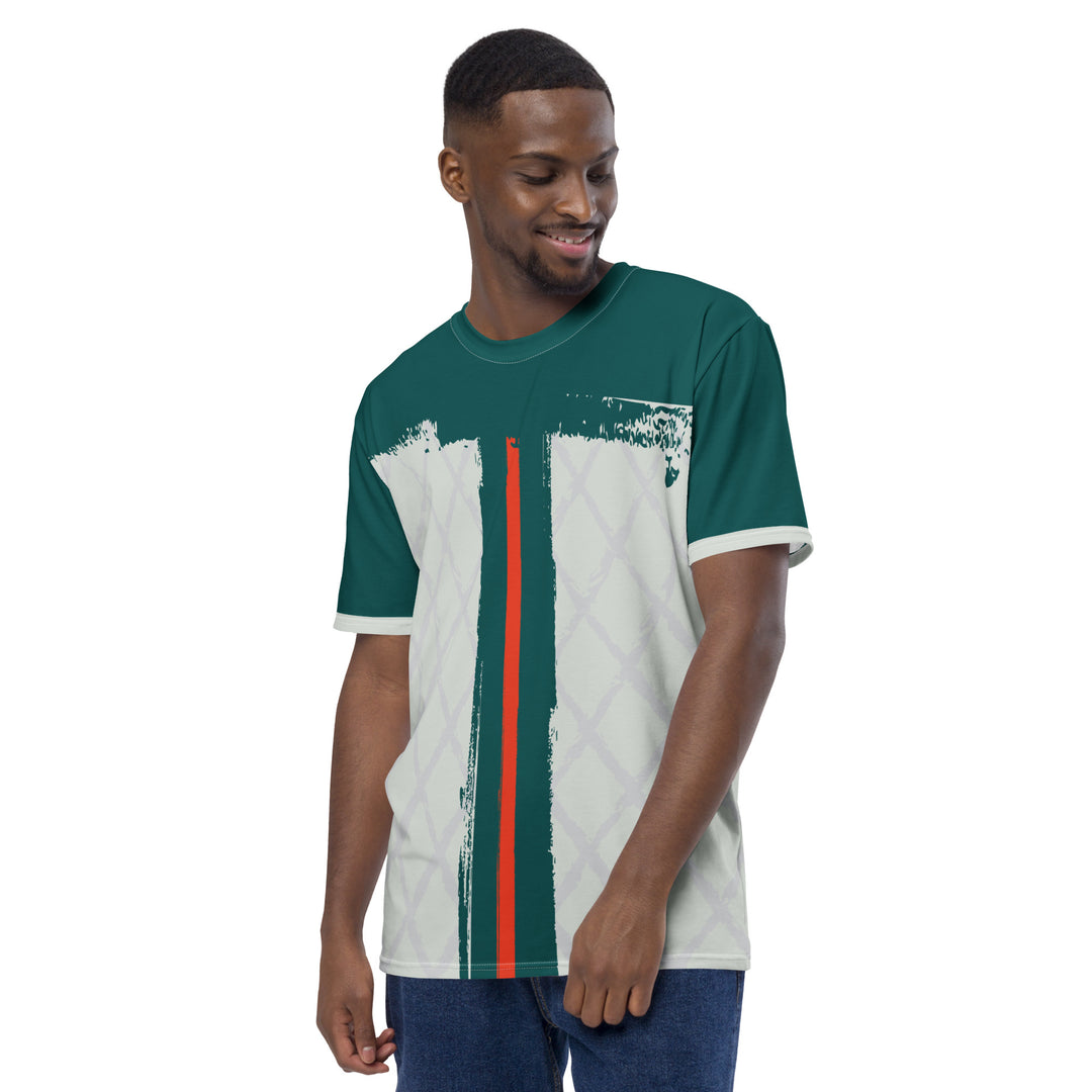 Premium Men's Jersey - Green-Grey Sword