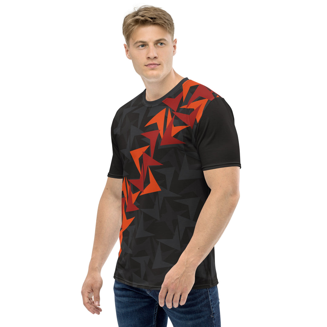 Premium Men's Jersey - Black-Red Strike