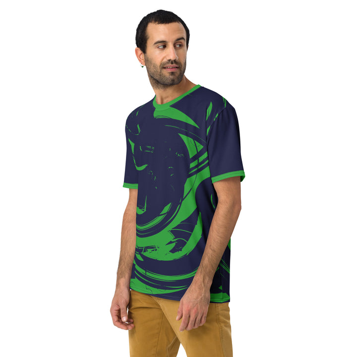 Premium Men's Jersey - Blue-Green Curl