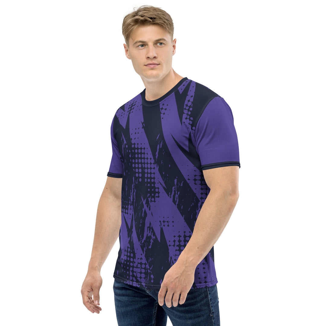 Premium Men's Jersey - Purple-Black Bolt