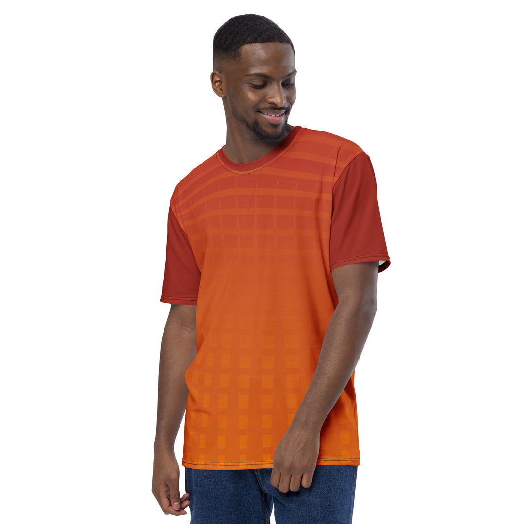 Premium Men's Jersey - Orange-Red Fade