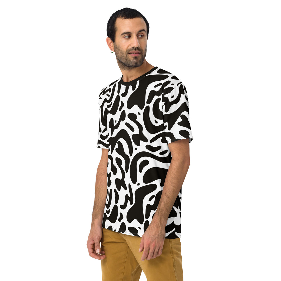 Premium Men's Jersey - Black-White Sketch