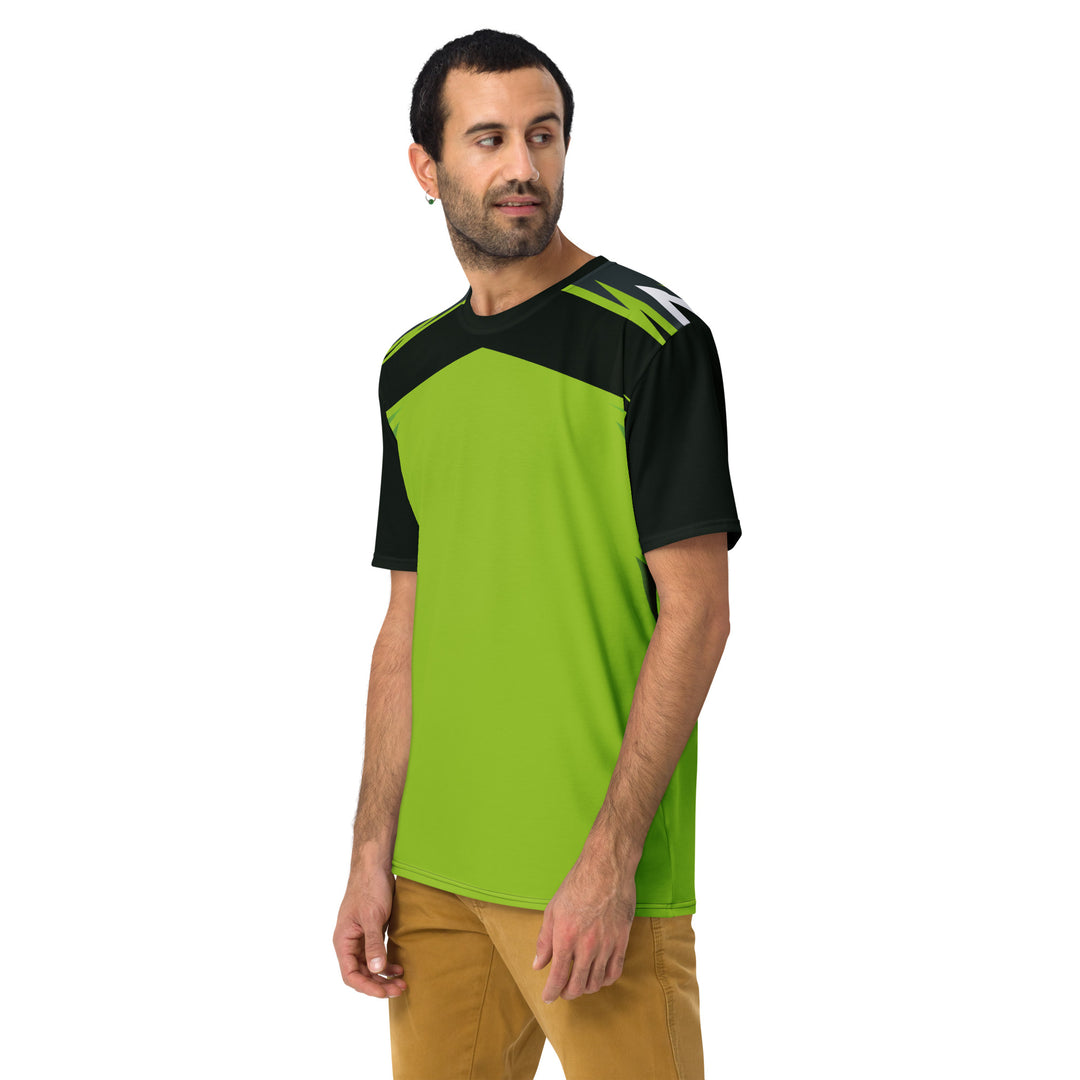 Premium Men's Jersey - Black-Green Play