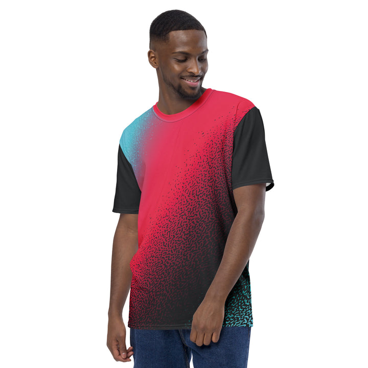 Premium Men's Jersey - Black-Red Dots