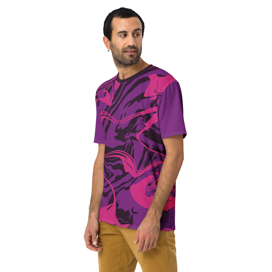 Premium Men's Jersey - Purple-Pink Smoke