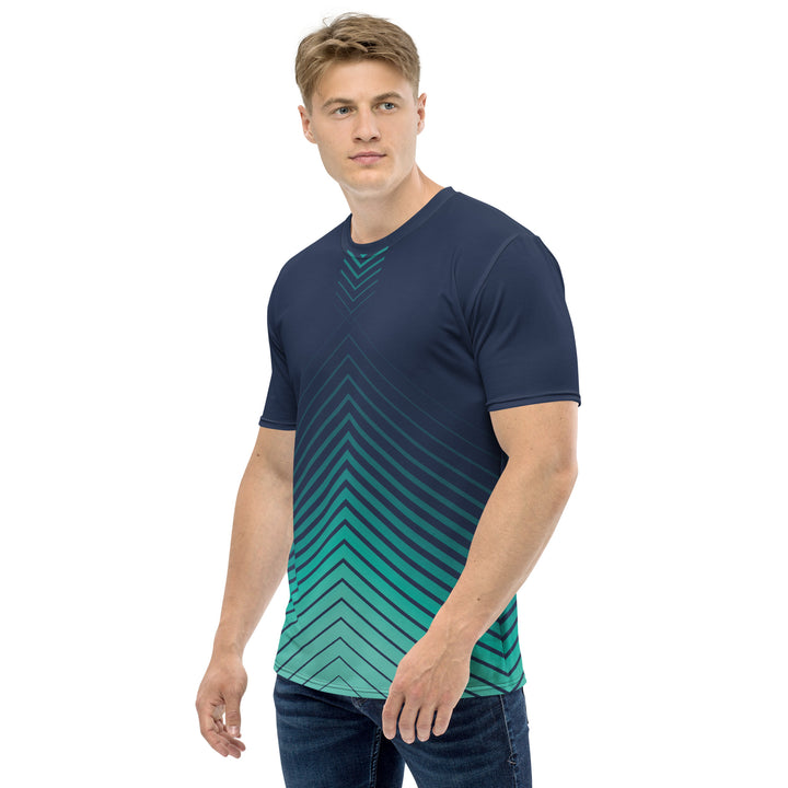 Premium Men's Jersey - Blue-Green Arrow