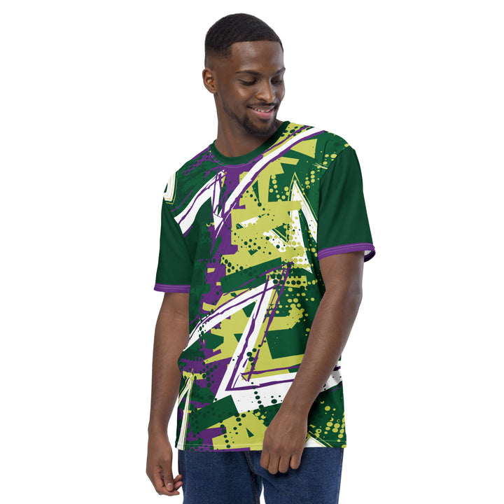 Premium Men's Jersey - Green-Purple City