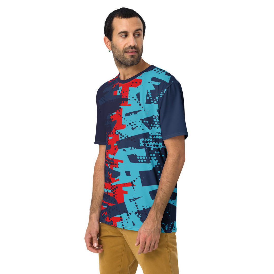 Premium Men's Jersey - Blue-Red City