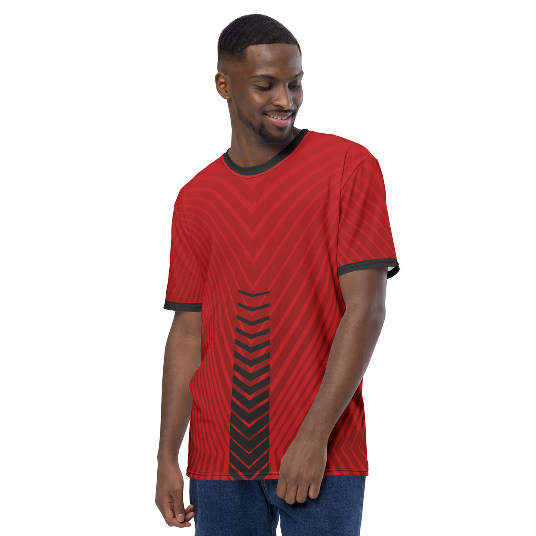 Premium Men's Jersey - Red-Grey Arrow