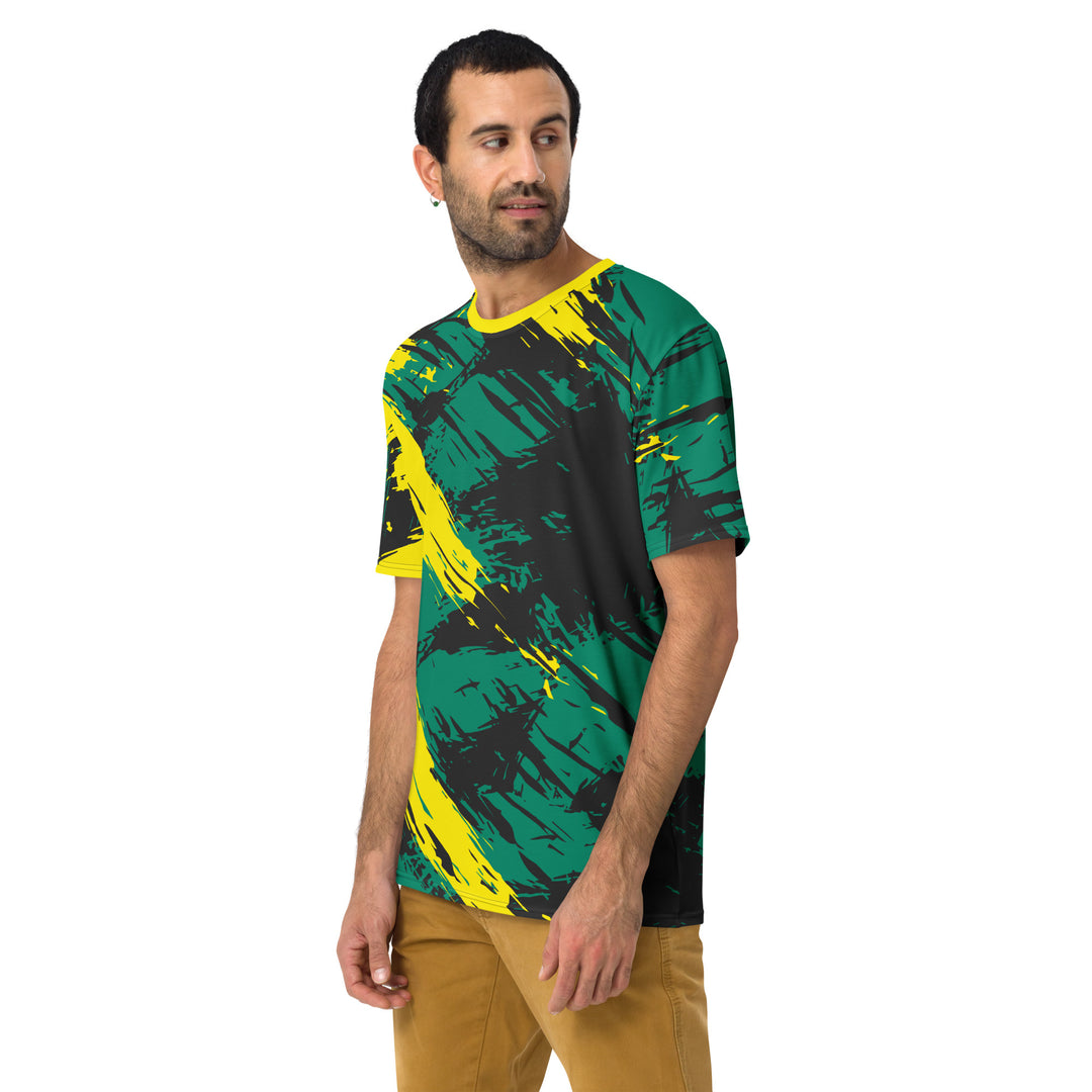 Premium Men's Jersey - Green-Yellow Riot