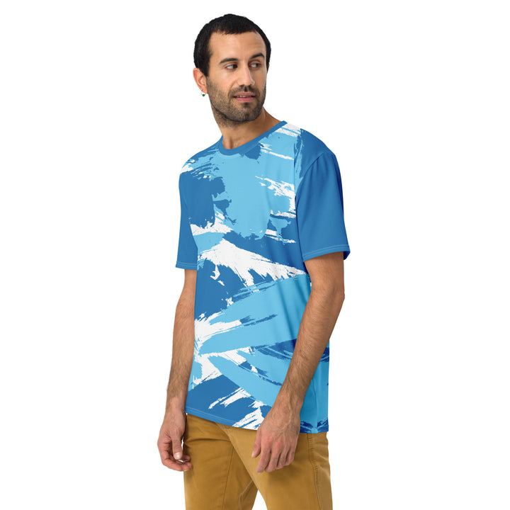 Premium Men's Jersey - Blue-White Ocean