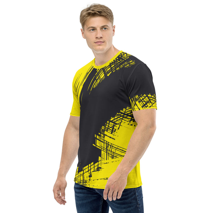 Premium Men's Jersey - Black-Yellow Race