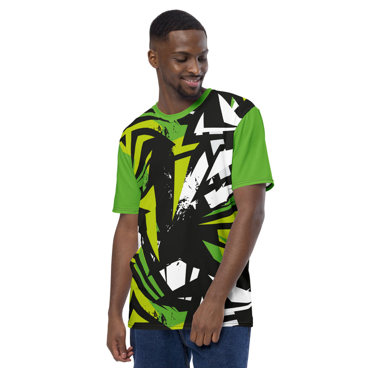 Premium Men's Jersey - Black-Green Break