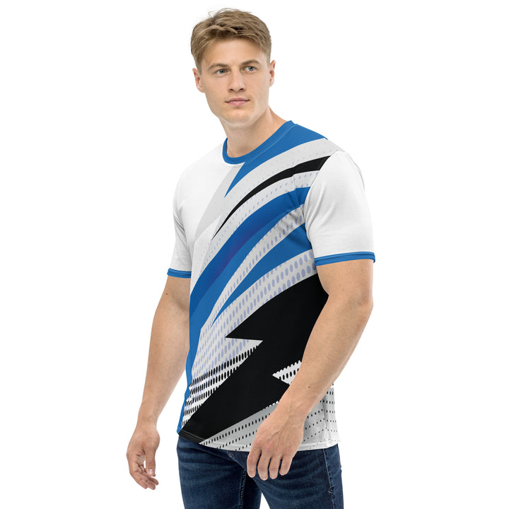 Premium Men's Jersey - White-Blue Strike