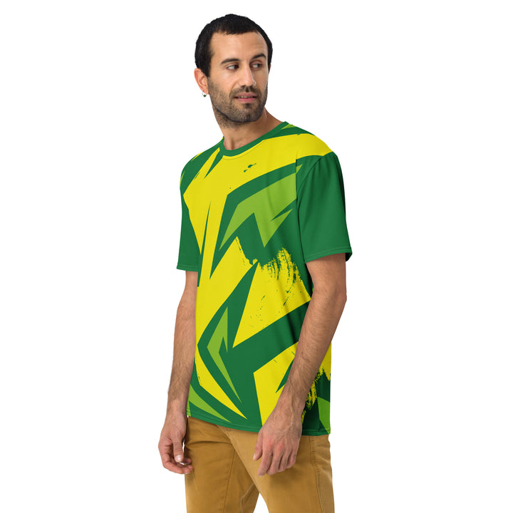 Premium Men's Jersey - Green-Yellow Edge