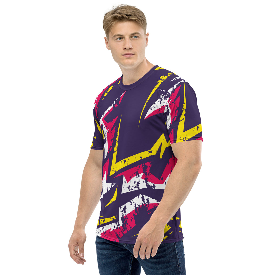 Premium Men's Jersey - Purple-Pink Graffiti