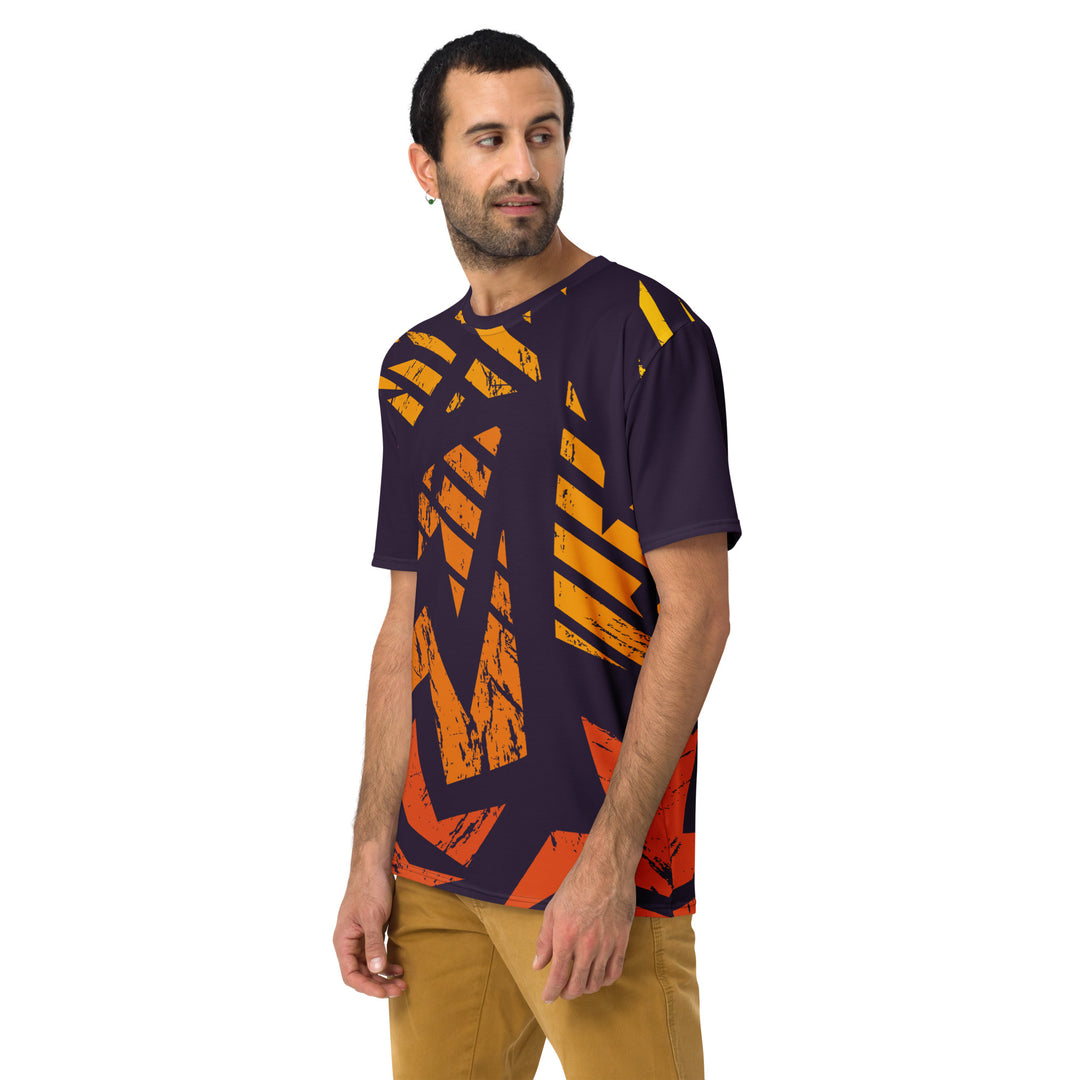 Premium Men's Jersey - Brown-Orange Sharp