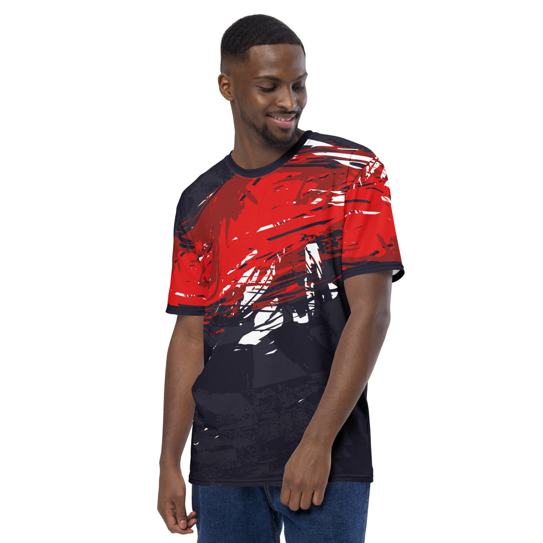 Premium Men's Jersey - Black-Red Ace