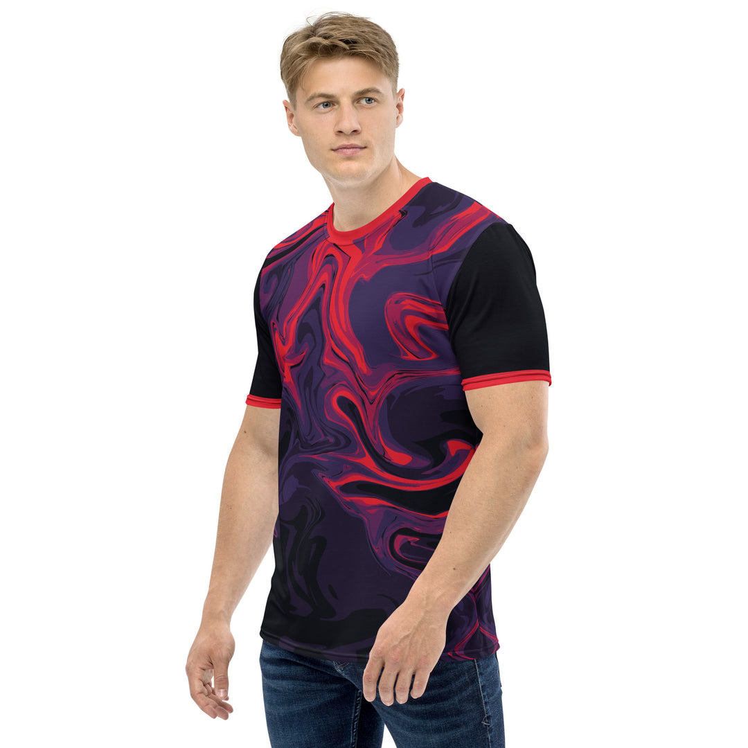 Premium Men's Jersey - Black-Red Heat